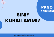 Sınıf Kurallarımız-Pano Dokümanı