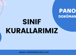 Sınıf Kurallarımız-Pano Dokümanı