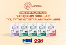 YKS’DE ÇIKMIŞ SORULARI İÇEREN KİTAPLAR MEBİ VE OGM MATERYAL’DE YAYIMLANDI!