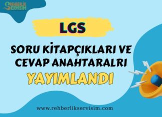 2025 LGS Soru Kitapçıkları ve Cevap Anahtarları