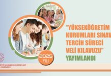 “YÜKSEKÖĞRETİM KURUMLARI SINAVI TERCİH SÜRECİ VELİ KILAVUZU” YAYIMLANDI