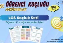 LGS Öğrenci Koçluk Dokümanı