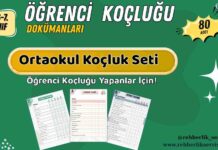 5-6- 7. Sınıf Öğrenci Koçluğu Dokümanı