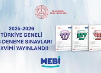 Türkiye Geneli MEBİ 2025-2026 Eğitim Öğretim Yılı YKS Denemeleri Başlıyor