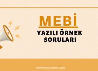MEBİ’ye Örnek Yazılı Sınav Soruları Eklendi
