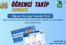 LGS Öğrenci Takip Programı-Excell