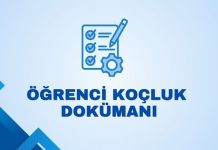 LGS – YKS -Ortaokul-Lise Öğrenci Koçluğu Dokümanı