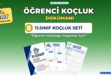 11. SINIF ÖĞRENCİ KOÇLUK DOKÜMANI